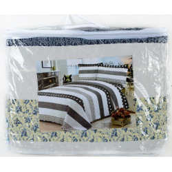 Луксозен комплект от 100% памучна материя - Шалте и 2бр. Калъфки ОРХИД